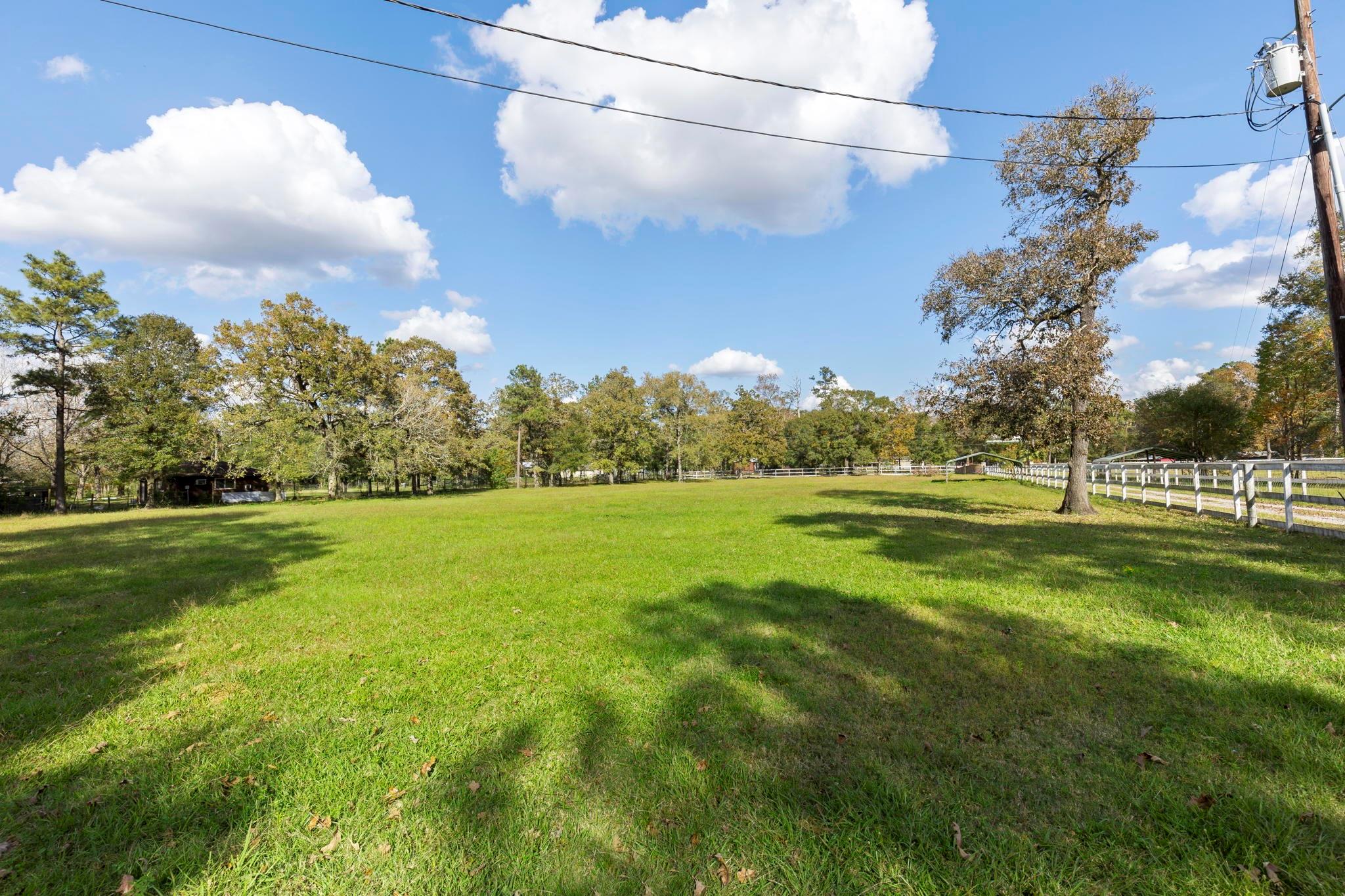 Pasture with a path to the pond area. - If you have additional questions regarding 1155 Whipporwill Road  in Conroe or would like to tour the property with us call 800-660-1022 and reference MLS# 12122183.