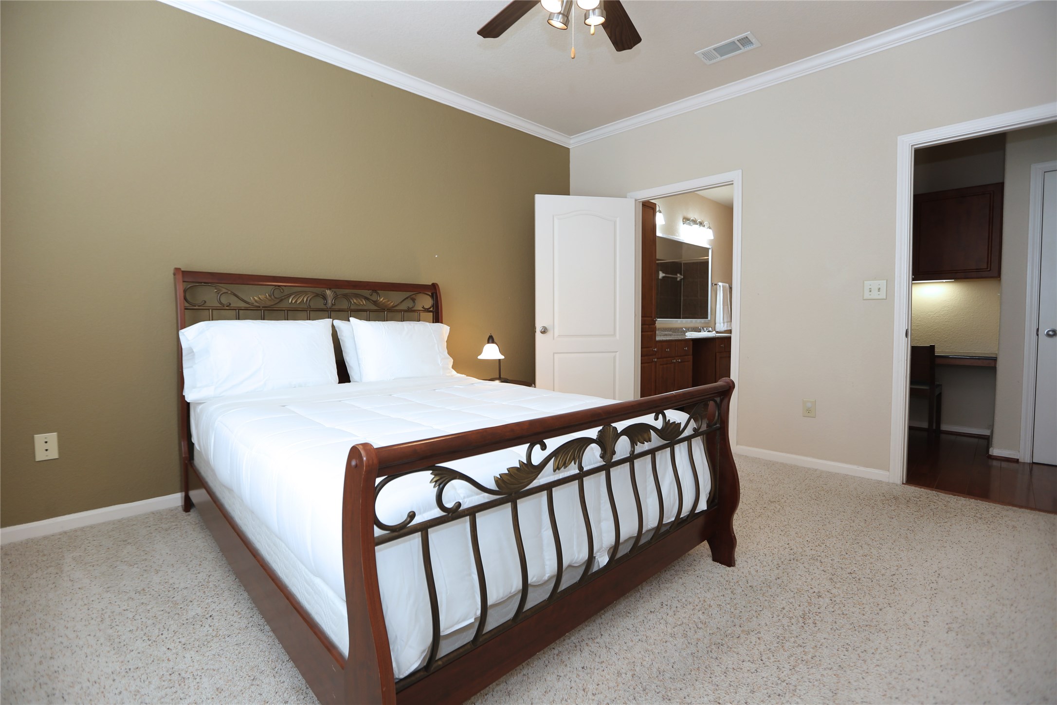 Better view of second bedroom, showing private entry to study nook and second bathroom. - If you have additional questions regarding 1711 Old Spanish Trail  in Houston or would like to tour the property with us call 800-660-1022 and reference MLS# 55889755.