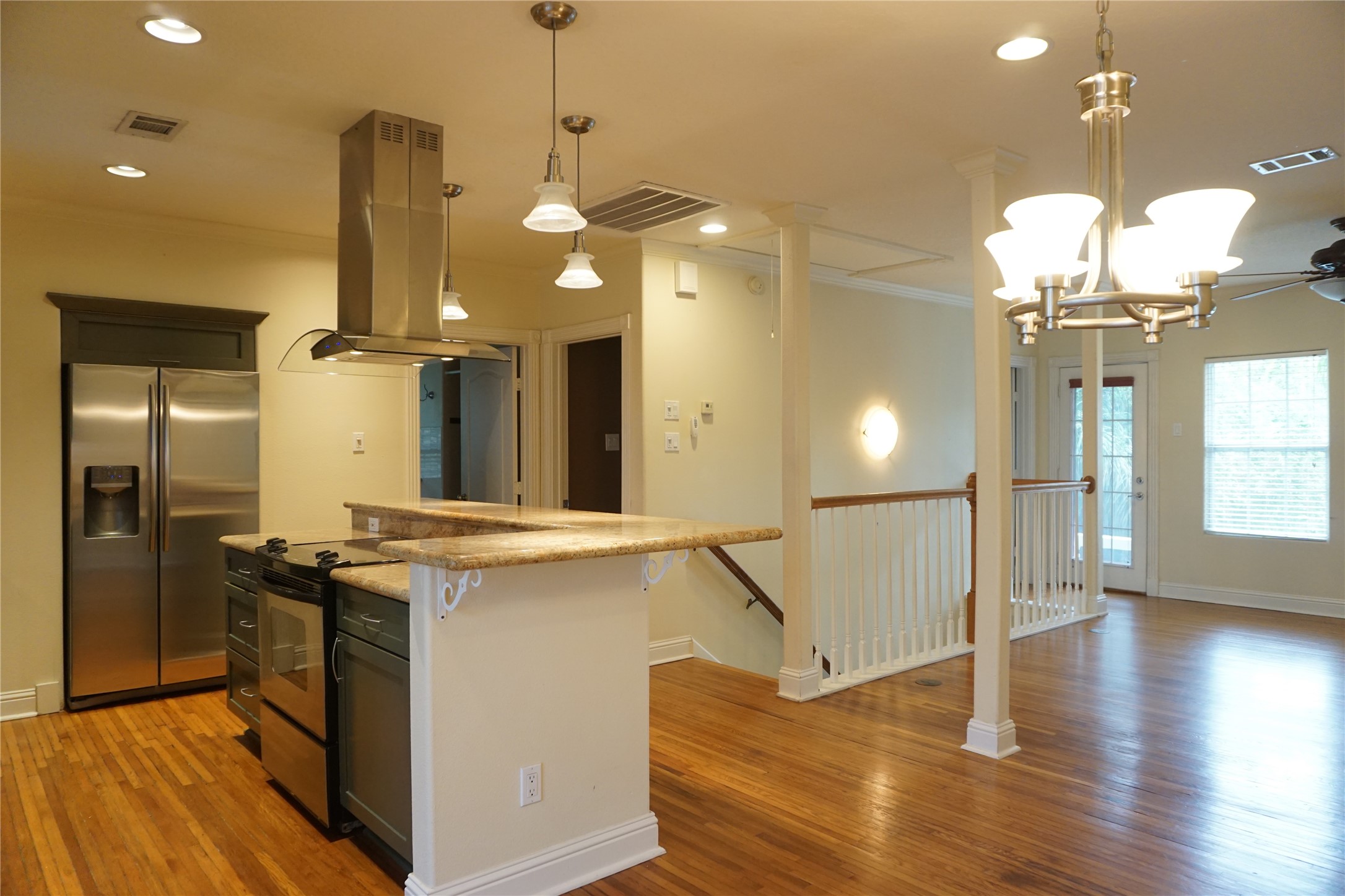 Upstairs Unit Kitchen - If you have additional questions regarding 2612 Crocker Street  in Houston or would like to tour the property with us call 800-660-1022 and reference MLS# 80122077.