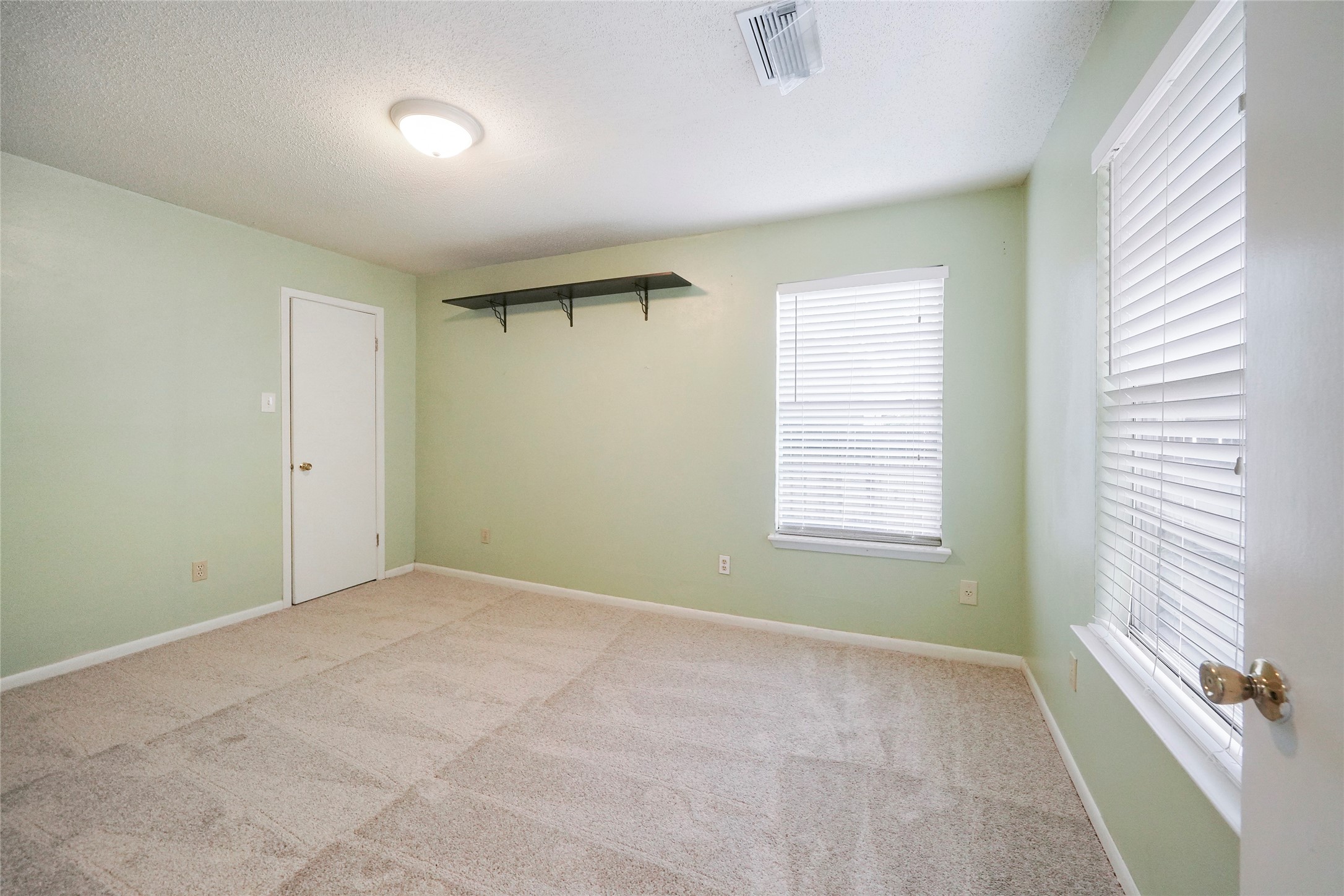 Large bedroom with carpet, closet and picture windows. - If you have additional questions regarding 1118 Peddie Street  in Houston or would like to tour the property with us call 800-660-1022 and reference MLS# 17025170.