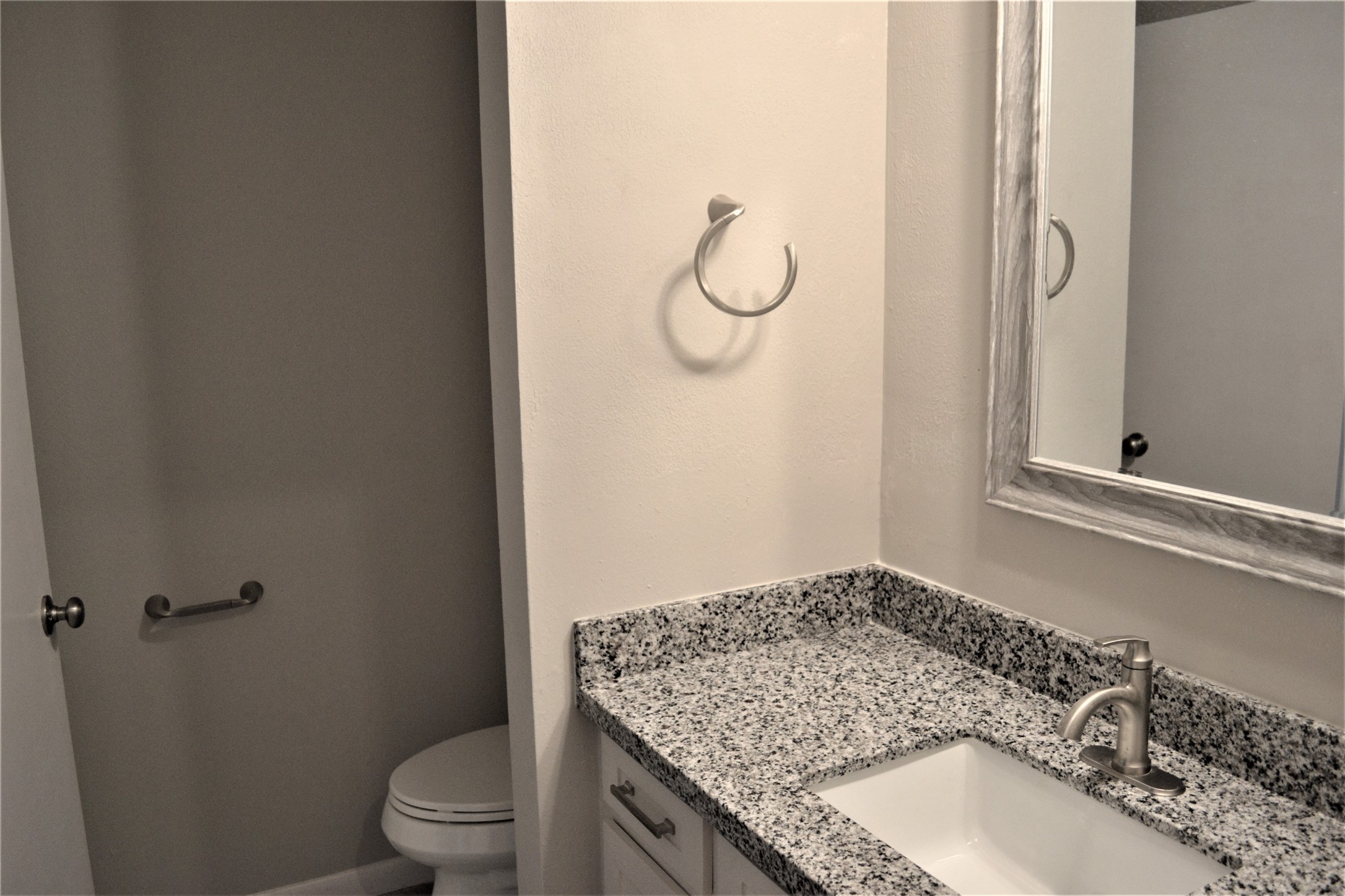 Second remodeled vanity area with attached toilet. - If you have additional questions regarding 9322 Olathe Street  in Houston or would like to tour the property with us call 800-660-1022 and reference MLS# 48770450.