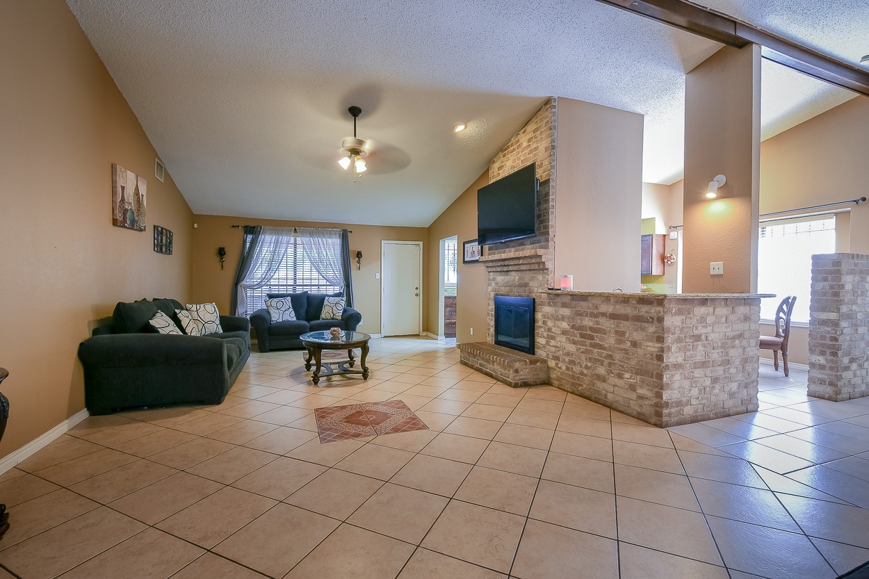 View from the front door, to the living area - If you have additional questions regarding 6606 Lewiston Street  in Houston or would like to tour the property with us call 800-660-1022 and reference MLS# 50311995.