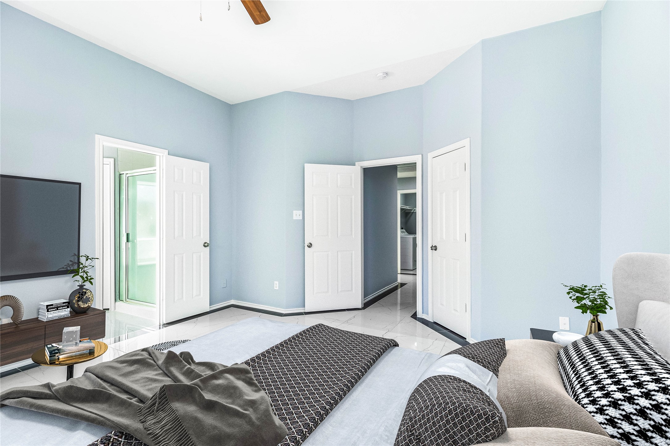 *VIRTUALLY STAGED - Primary Bedroom view* - If you have additional questions regarding 3416 Jan Court  in Katy or would like to tour the property with us call 800-660-1022 and reference MLS# 21373461.