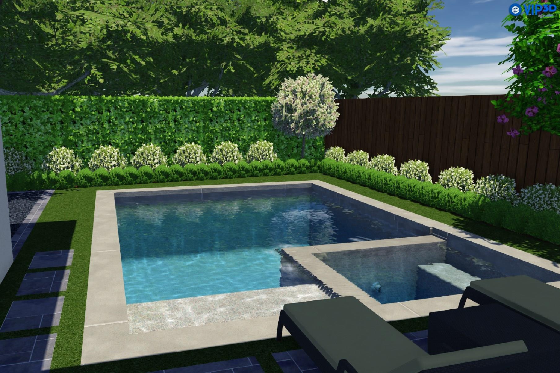 Pool rendering - If you have additional questions regarding 3814 Purdue Street  in Houston or would like to tour the property with us call 800-660-1022 and reference MLS# 32310789.
