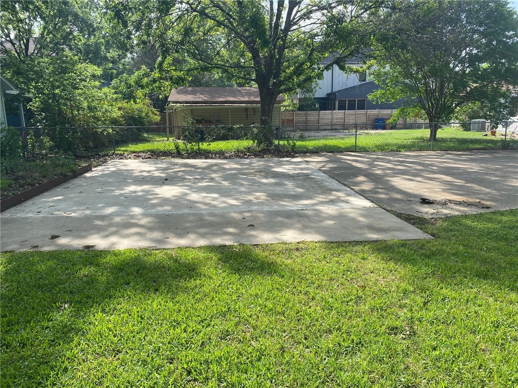 Pre-existing cement pad is great for future building or just creating your own backyard living space for chillin' and grillin' - If you have additional questions regarding 1210 Payne Avenue  in Austin or would like to tour the property with us call 800-660-1022 and reference MLS# 6356473.