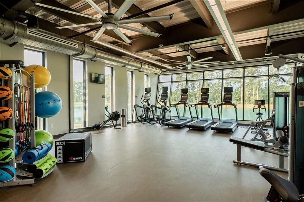 Lake House Gym - If you have additional questions regarding 419 Boggy Belt Lane  in Conroe or would like to tour the property with us call 800-660-1022 and reference MLS# 92644658.